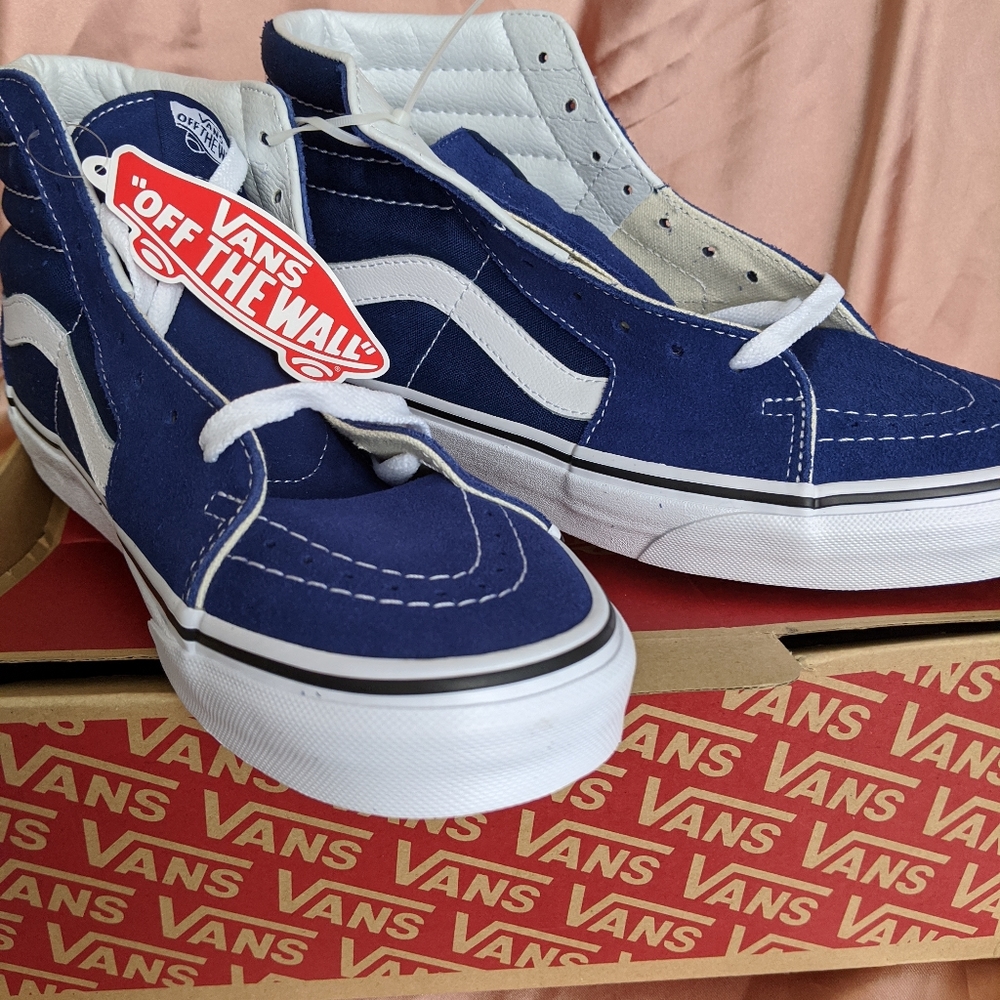 Brand new in box blue vans!